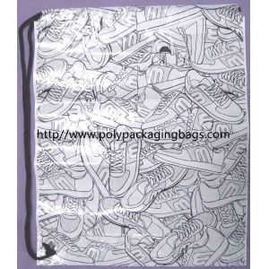 Wholesale Promotional CPE /LDPE Plastic Drawstring Backpack Single Shoulder from china suppliers