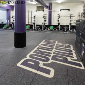 Customized Interlocking Rubber Floor For Shock Absorb 15mm/25mm Gym Flooring