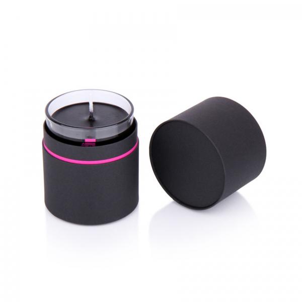 Quality Customized Black Round Candle Boxes Matte Lamination UV Printing for sale