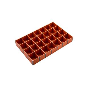 Modular Drawer Organizer System with Honeycomb Core | Leather Surface & Tool