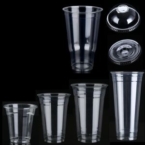 China Compostable PLA Plastic Cups 8oz 10oz 12oz 16oz 20oz 24oz on sale