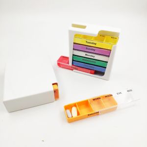 28 4 5 Pill Box Organizer 4 Times A Day Stackable AM PM Tablet Holder For