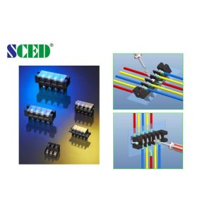 Plastic Cover 180A Panel Mount Terminal Block 21mm Perforation