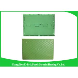 Recyclable Logistic Plastic Attached Lid Containers For Transporting