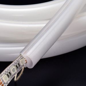 White Curved Flexible Waterproof Silicone Diffuser LED Neon Light Guide Tube