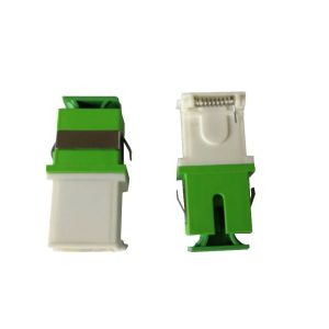 SC Single Mode Simplex Fiber Optic To Aux Adapter For Fiber Optic Network