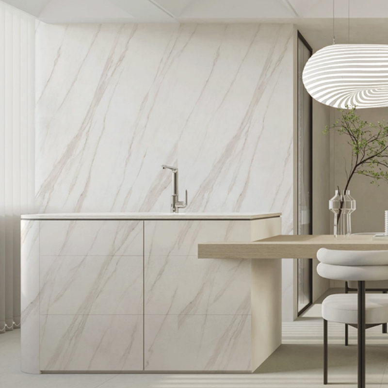 Wholesale High Stain Resistance Rectified Marble Look Porcelain Tile with Marble Design Rectified Edge from china suppliers