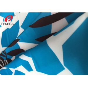 Printed Waterproof Breathable Polyester Spandex Fabric For Swimwear