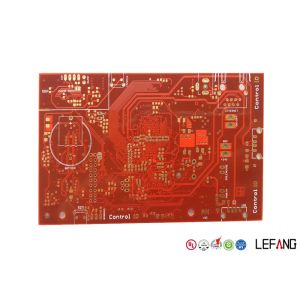 Multilayer Industrial PCB Board 8 Layers Red Solder Immersion Gold For