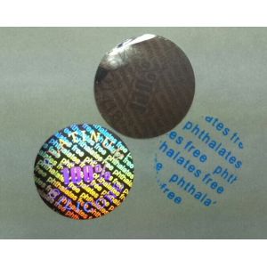 Wholesale Original Silver 3D Personalised Holographic Stickers Polyester Film With Custom Text from china suppliers