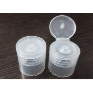 Translucent Flip Top Plastic Screw Caps Screw On Type Smooth Closure