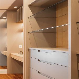 Customized Open Shelves Wardrobe Contemporary Design for Modern Apartment