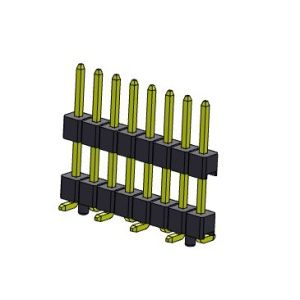 Wholesale Pin Header Connector 2.54mm Dual Rows SMT TYPE With Pegs 1*2PIN To 1*40PIN H=2.54MM from china suppliers