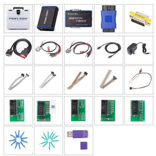 Newest 2025 PADFLASH PADFLASHR Full Version ECU TCU Programmer with USB Dongle