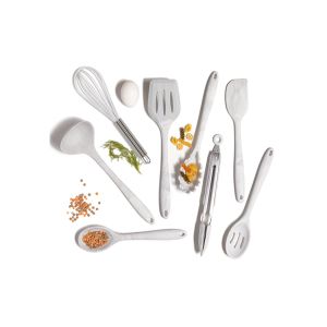 Multipurpose 8 Piece Kitchen Utensil Set , Antiodor Silicone Utensils Kitchen