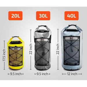 30L 40L Triathlon Transition Backpack With 2 Pockets Reflective Stripe