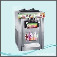 3 Flavors Soft Serve Ice Cream Making Machine With Stainless Steel 1 Year Warranty