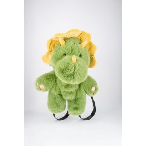 OEM ODM Plush Backpack Dinosaur Image With Adjustable Shoulder Strap