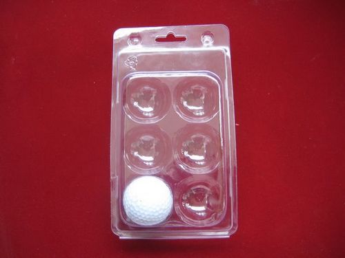 6 balls golf blister packaging golf ball tray