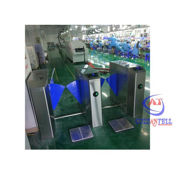 Quality Access Control Security flap gate barrier Automatic Turnstiles  With Qr Code Reader for sale