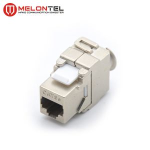 Metal Cat6 Rj45 Keystone Jack MT 5202 , FTP Keystone Modular Jack For Face Plate