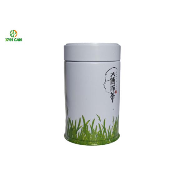 Tea Tin Cans Recyclable CMYK 4C Printing 68*110mm Tin Boxes for Tea coffee beans