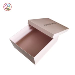 Wholesale Customized Pink Two Pieces Hard Cardboard Gift Boxes Matte Lamination from china suppliers