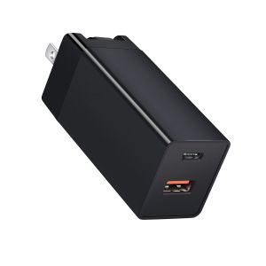 Portable GaN Fast Charger PD 65W AC Power Adapter EU / US / UK Plug