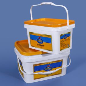 Durable Food Grade Empty Plastic Buckets With Handle and Lids for Packaging
