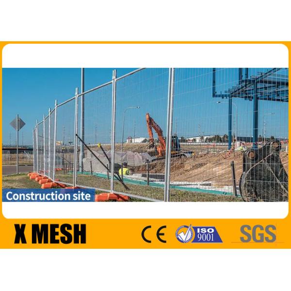 Quality As 4687 Standard 2.1m X 2.4m Temporary Mesh Fencing With Concrete Filled Plastic Feet for sale
