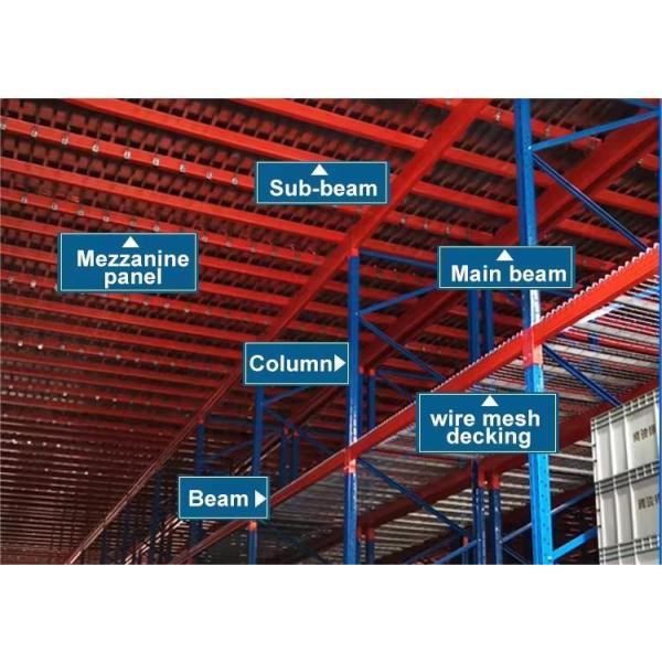 Space Saving Multi Level Mezzanine Flooring Racking For Cold Room Customized