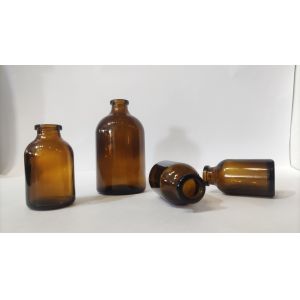 Hot Stamping 20ml Molded Glass Vial Borosilicate Glass Reagent Bottle