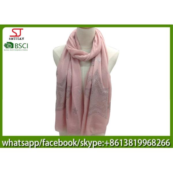 Quality China factory direct supply thinstar Gilding spring summer scarf  70*180cm 20%Cotton 80%Polyester keep clean hijabs for sale