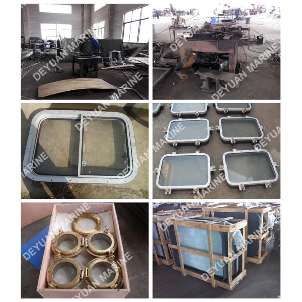 Bolted Marine Hatch Cover Steel Rectangular Window For Boat