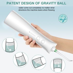 Glorysmile Sonic Care 4 Modes Portable Oral Irrigator High Pulse Cleaning Water