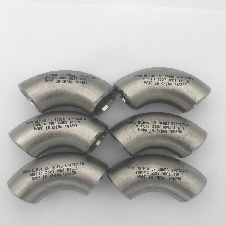 SS2507 3/4'' SCH10 Long Radius 1.5D UNS S32750 Elbow Super Duplex Stainless