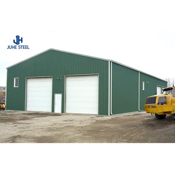 Wide Span Portal Frame Steel Structure Warehouse with Rolling Door and Prefab