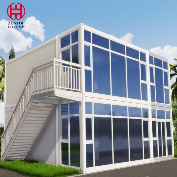 Zontop china factory detachable mobile prefab modular 20 ft 40ft shipping container houses homes