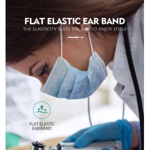 Non Woven EN 149-2001 3.72 Inch 3 Ply Surgical Mask