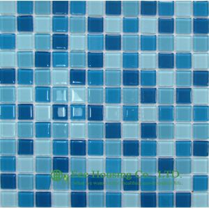 Wholesale Washable and Durable Crystal Mosaic Tile Manufacturer in China, For Bathroom / Swimming Pools from china suppliers
