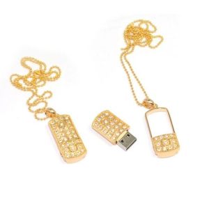 Diamond promotional usb flash drive in necklace shape with factory price (MY