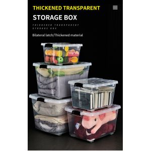 Recyclable Bin Household Multifunction Large Stackable Clothes Clear Transparent