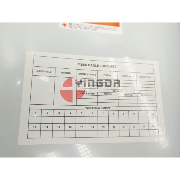 White Plastic Optical Termination Box Outdoor Wall Mount 24 Fibers With Bracket and Keys FAT-24