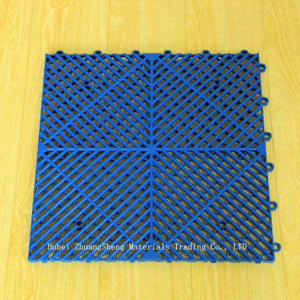 1.8mm Plastic Floor / Plastic Permeable Floor / Modern Interlocking PP Flooring Indoor Sports Plastic Floor Mats