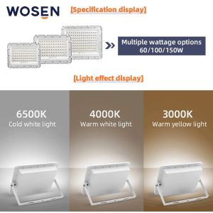 100W Commercial Solar Security Lights With Motion Sensor IP65 Waterproof