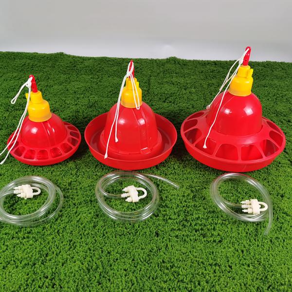 Easy Installation Poultry Drinker With Anti Drip Feature Red Color