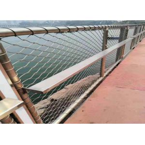 Hand Woven Security Fence Steel 1.2mm Balustrade Cable Mesh
