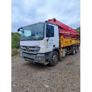 China Construction Machine 37m Concrete Boom Pump with Used Concrete Pump Truck and Mixer on sale