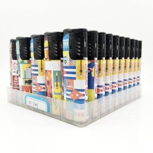 EUR Standard Windproof Electric Lighter with Custom Logo Design Model NO. DY