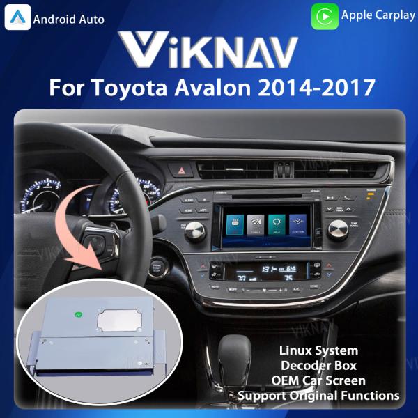 Quality Viknav Linux System Decoder Box Apple Android Wireless Auto CarPlay For Toyota Avalon 2014-2017 for sale
